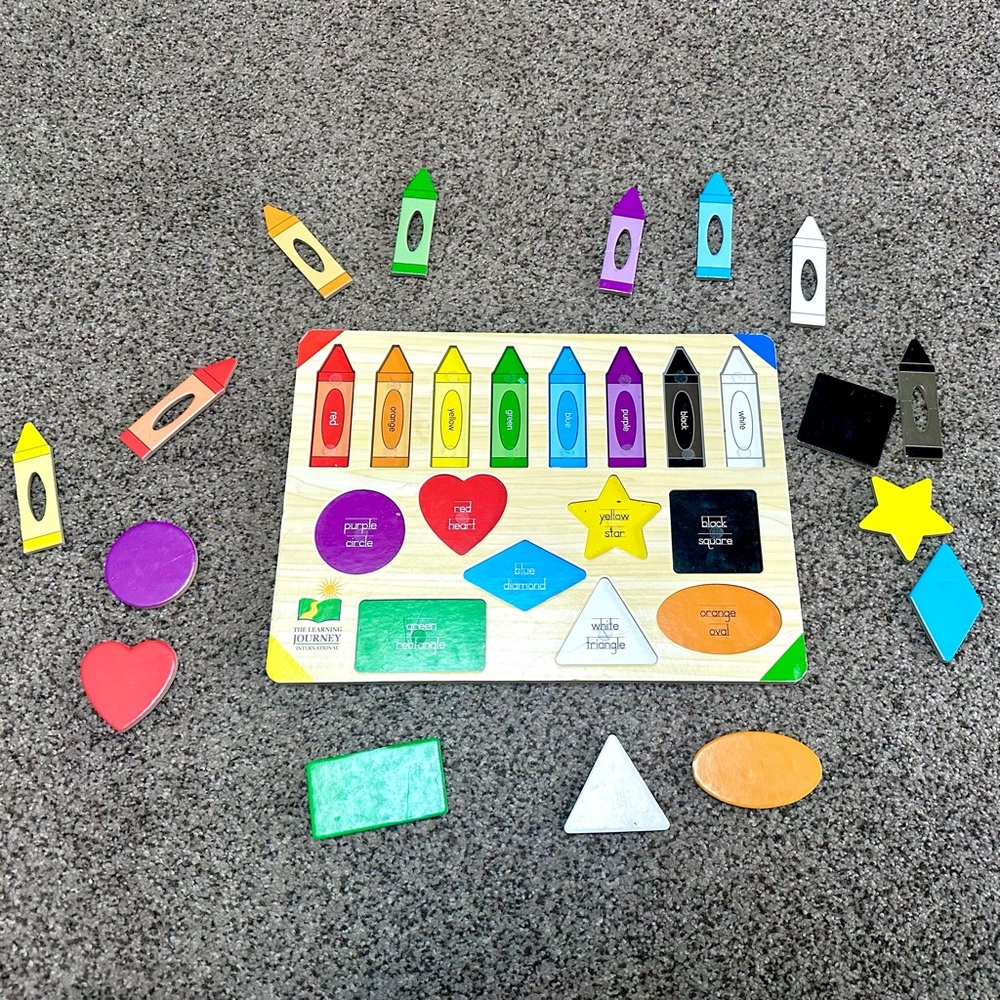 2 Learning Journey Wooden Puzzles (Alphabet + Colors & Shapes) - Picture 4 of 6